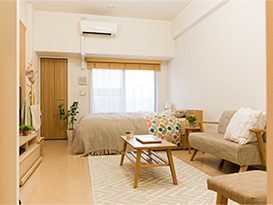 家具・家電付き　無料の個室寮完備！